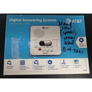 AT&T White Digital Answering System BRAND NEW! SKU 2110